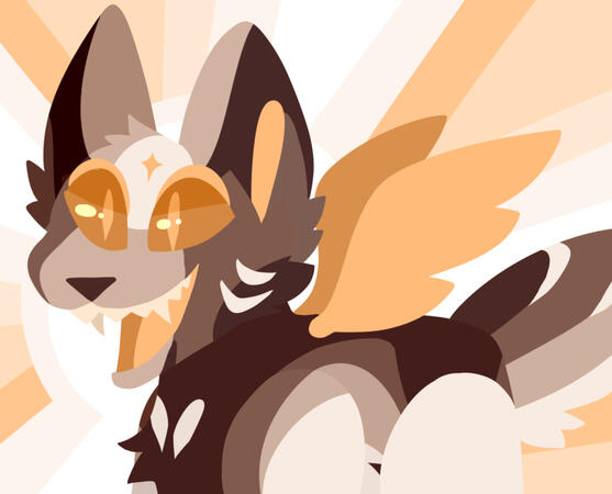 Halfbody + Lineless + Patterned Background